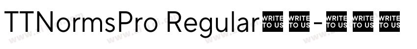TTNormsPro Regular字体字体转换